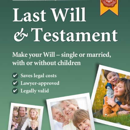 Last Will & Testament Kit (Do It Yourself Kit)