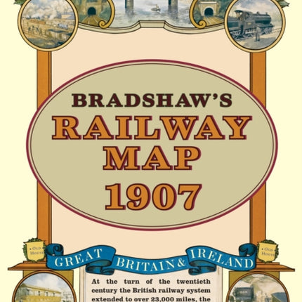 Bradshaw's Railway Folded Map 1907