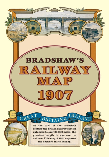 Bradshaw's Railway Folded Map 1907