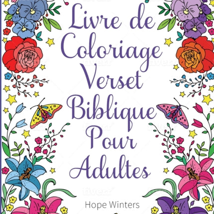 Livre de Coloriage Verset Biblique Pour Adultes: