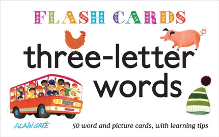 Three–Letter Words – Flash Cards