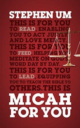 Micah For You: Acting Justly, Loving Mercy