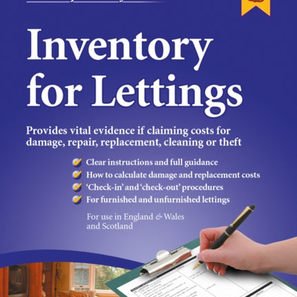 Lawpack Inventory for Lettings DIY Kit