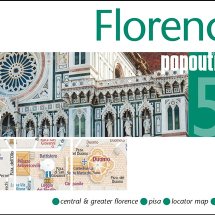 Florence PopOut Map: Handy pocket size pop up city map of Florence