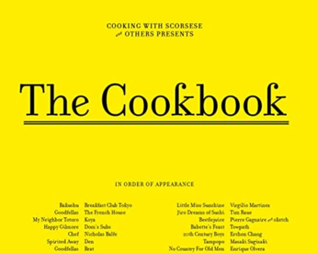 Cooking with Scorsese - The Cookbook