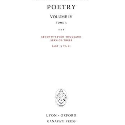 Poetry IV, tome 3: Seventy-seven thousand