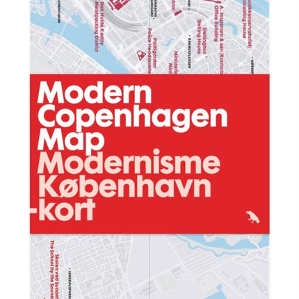 Modern Copenhagen Map  Modernisme København kort