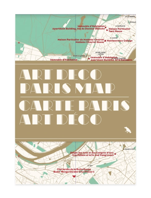Art Deco Paris Map  Carte Paris Art Déco