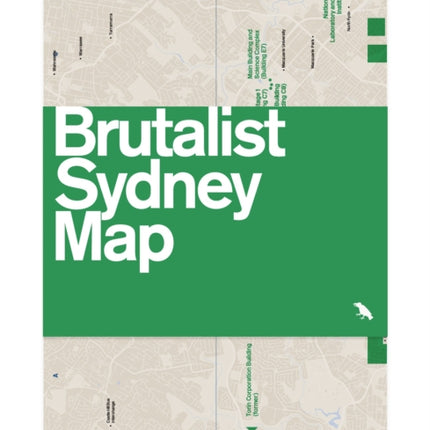 Brutalist Sydney Map