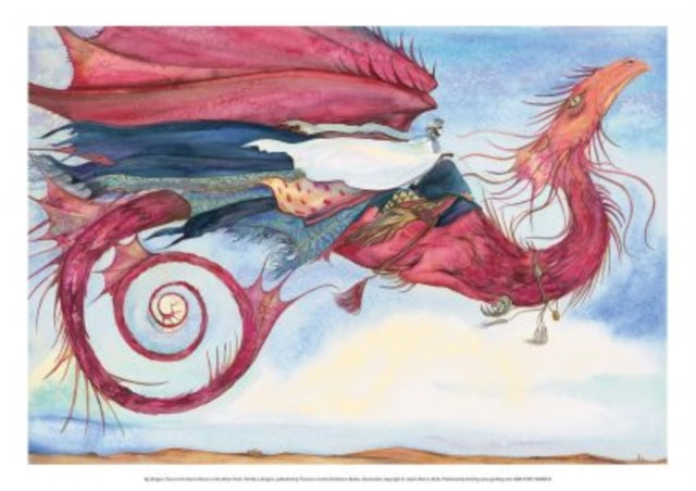 Jackie Morris Poster: My Dragon Flies to the Secret Music of the Wind