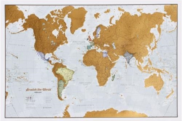 Scratch United Kingdom Wall Map