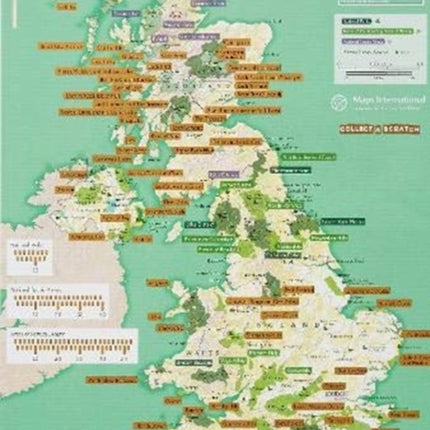 The Great British Outdoors - Collect and Scratch Map