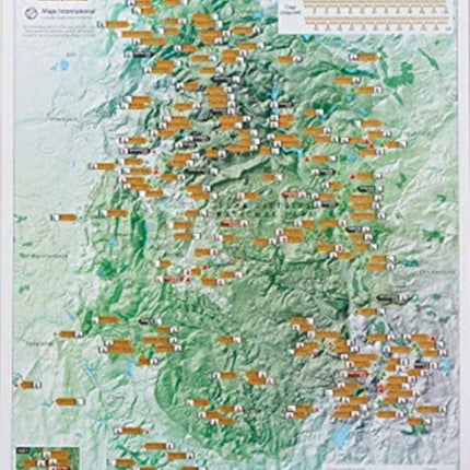 Rock Climbs Peak District Scratch Print: Collect & Scratch Print