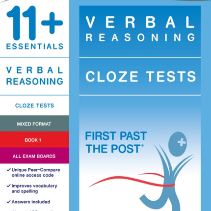 11+ Essentials Verbal Reasoning: Cloze Tests Book