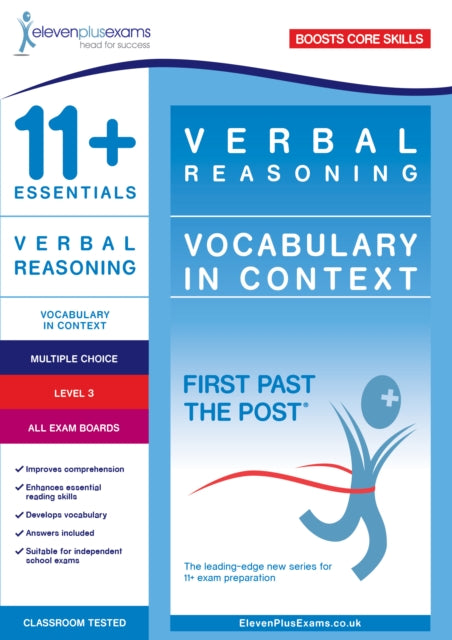 11+ Essentials Verbal Reasoning: Vocabulary in