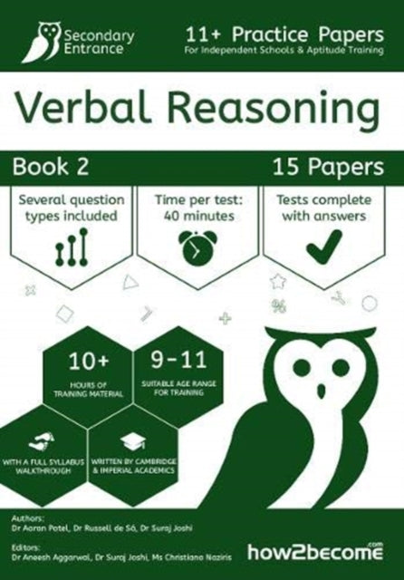 11+ Practice Papers For Independent Schools & Aptitude Training Verbal Reasoning Book 2