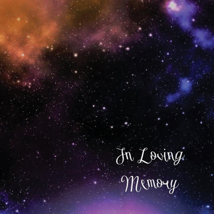 Stars, In Loving Memory Funeral Guest Book, Wake, Loss, Memorial Service, Love, Condolence Book, Funeral Home, Church, Thoughts and In Memory Guest Book (Hardback)