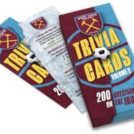 West Ham United Trivia Cards  volume 2