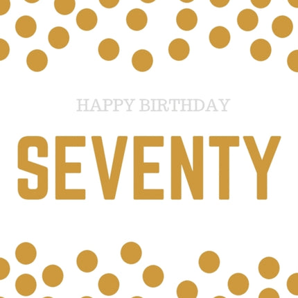 Happy 70th Birthday Guest Book (Hardcover): Happy 70th Birthday Guest book, party and birthday celebrations decor, memory book, 70th birthday, happy birthday guest book, celebration message log book, celebration guestbook, celebration parti