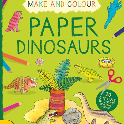 Make & Colour Paper Dinosaurs