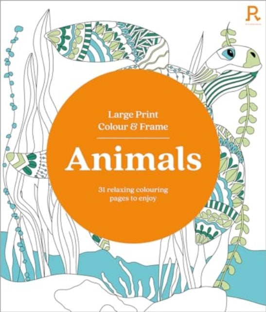 Large Print Colour  Frame  Animals Colouring Book for Adults