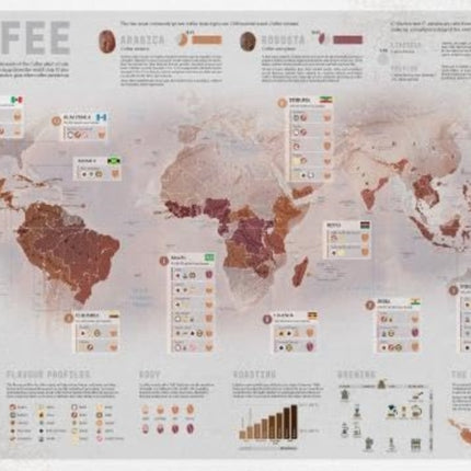 Coffee Wall Map