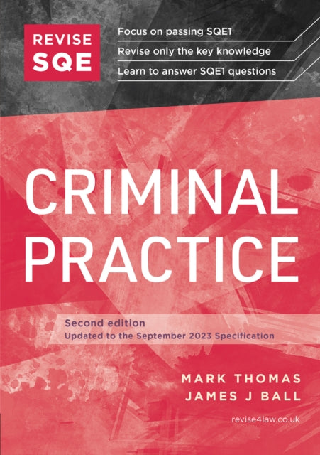 Revise SQE Criminal Practice: SQE1 Revision Guide 2nd ed