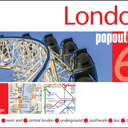 London PopOut Map: 3 PopOut maps in one handy, pocket-size format