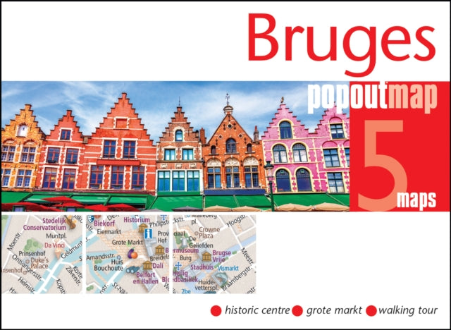 Bruges PopOut Map: Pocket size, pop-up map of Bruges