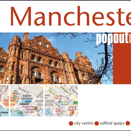 Manchester PopOut Map: Pocket size, pop-up map of Manchester city centre