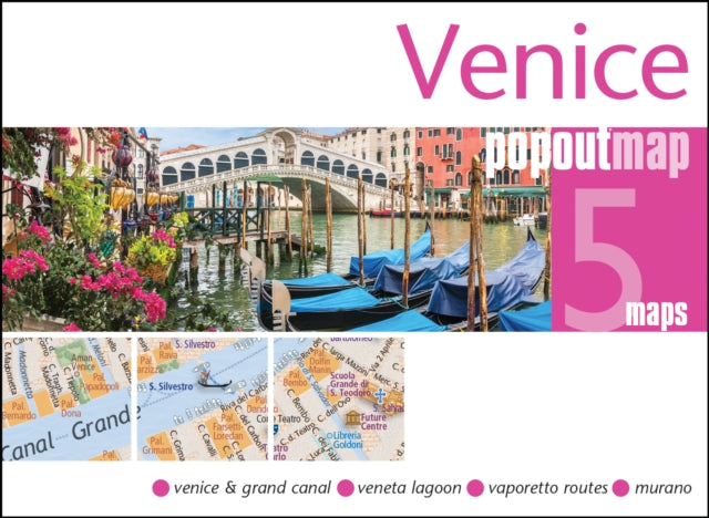 Venice PopOut Map: Pocket size, pop up city map of Venice