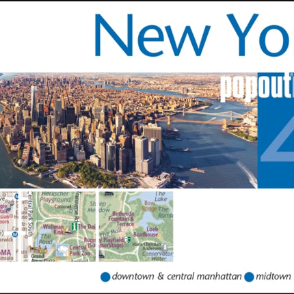 New York PopOut Map  pocket size pop up map of