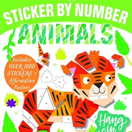 Mindful Sticker by Number Animals