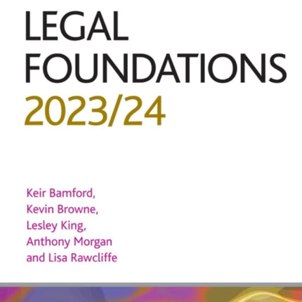 Legal Foundations 2023/2024: Legal Practice Course Guides (LPC)