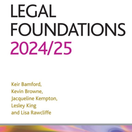 Legal Foundations 20242025