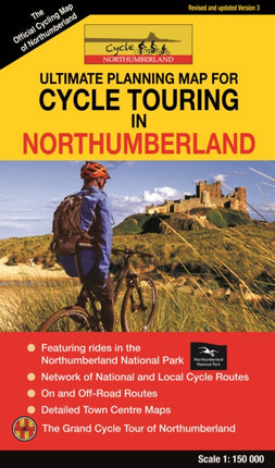 Cycle Touring Map of Northumberland - REV.3: 2020