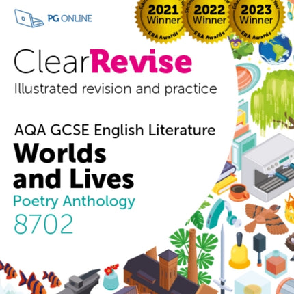 ClearRevise AQA GCSE English Literature 8702 Worlds and Lives Poetry Anthology