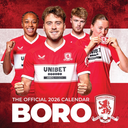 The Official Middlesbrough Desk Calendar 2026