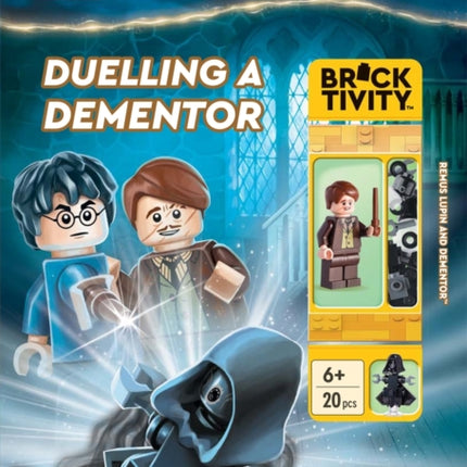 LEGO Harry Potter Duelling a Dementor with Professor Remus Lupin minifigure and Dementor minibuild