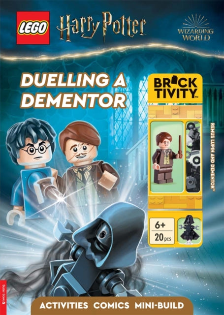 LEGO Harry Potter Duelling a Dementor with Professor Remus Lupin minifigure and Dementor minibuild