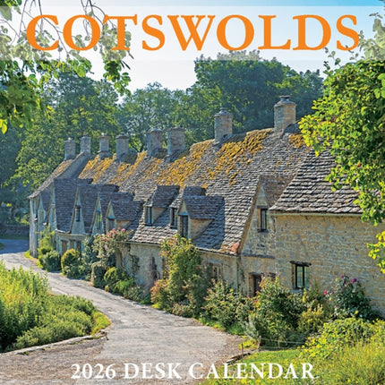 Cotswolds Mini Desktop Calendar  2026