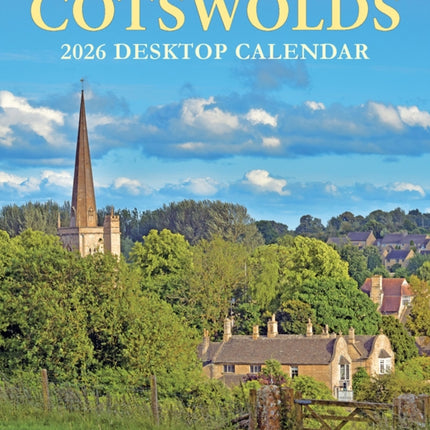Cotswolds Large Desktop Calendar  2026