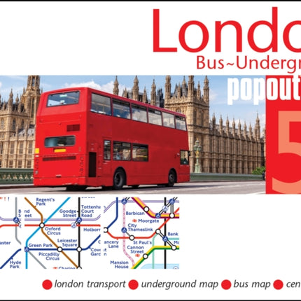 London Bus and Underground PopOut Map