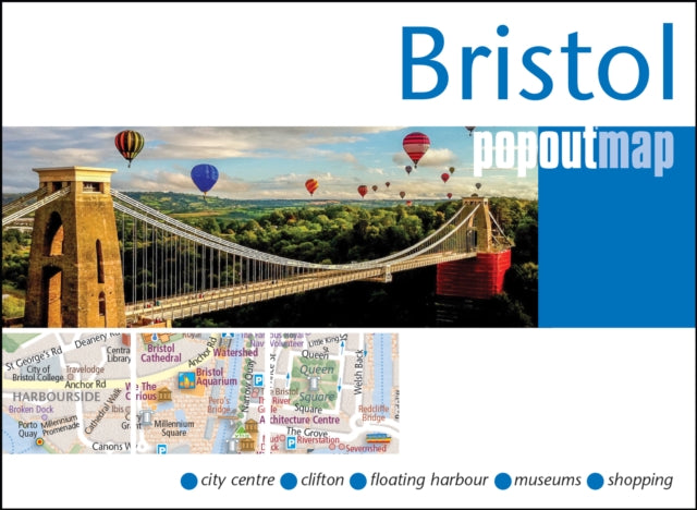 Bristol PopOut Map  pocket size pop up map of