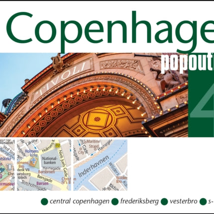 Copenhagen PopOut Map  pocket size pop up map of Copenhagen city centre