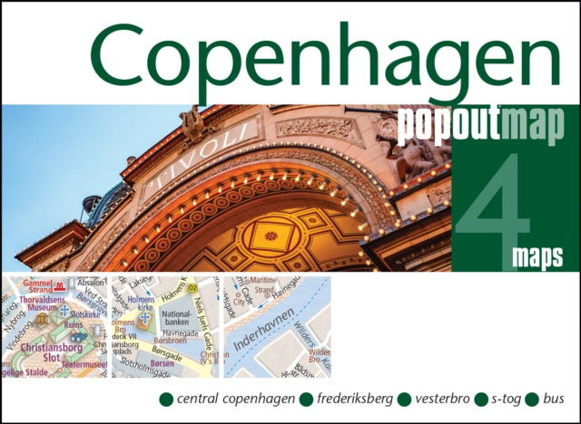 Copenhagen PopOut Map  pocket size pop up map of Copenhagen city centre