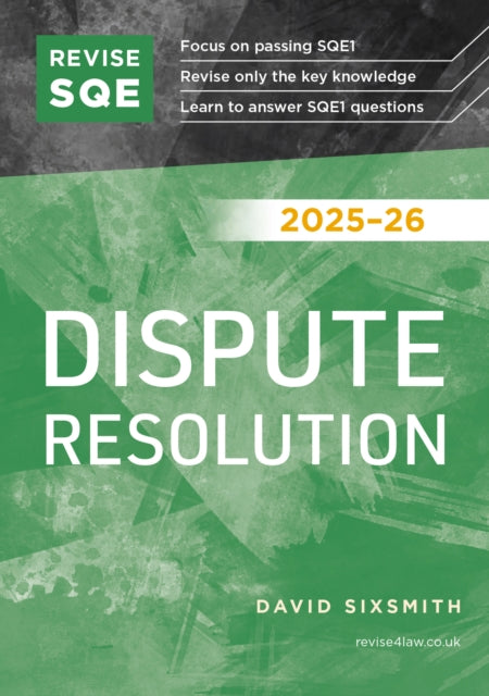 Revise SQE Dispute Resolution 202526