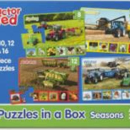 Tractor Ted 4 puzzles in a box