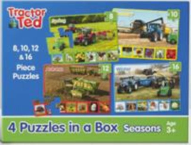 Tractor Ted 4 puzzles in a box