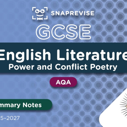 SnapRevise GCSE AQA English Literature Power and